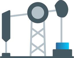 pétrole plat pente icône vecteur