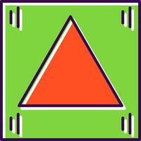 Triangle rempli icône vecteur