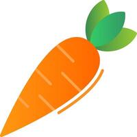 carotte plat pente icône vecteur