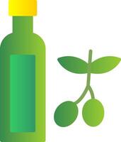 olive pétrole plat pente icône vecteur