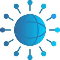 mondialisation plat pente icône vecteur