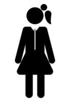 figure d'avatar de femme d'affaires vecteur