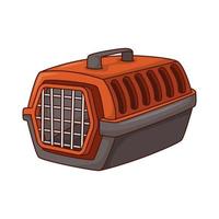 icône isolé de boîte de transport pour animaux de compagnie vecteur