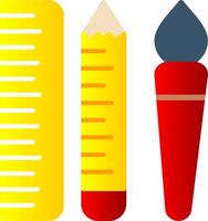 Éditer outils plat pente icône vecteur