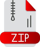 Zip *: français plat pente icône vecteur