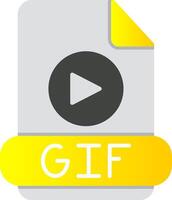 gif plat pente icône vecteur