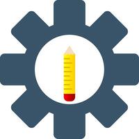 Éditer outils plat pente icône vecteur