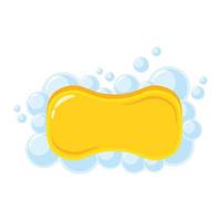 barre de savon avec l'icône de bulles vecteur