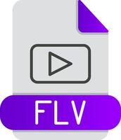 flv plat pente icône vecteur