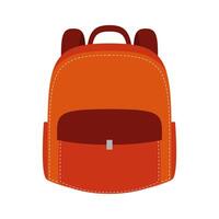 icône de style plat équipement sac d & # 39; école vecteur