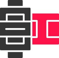 conception d'icône créative de rouleau de film vecteur