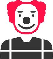 conception d'icône créative de clown vecteur