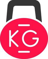 conception d'icône créative kettlebell vecteur