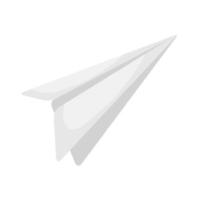 papier avion battant icône isolé vecteur