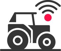 intelligent tracteur Créatif icône conception vecteur