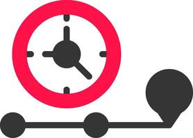 conception d'icône créative de ligne de temps vecteur