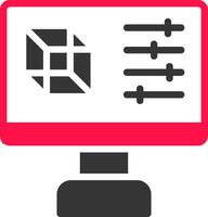 conception d'icône créative de simulation vecteur