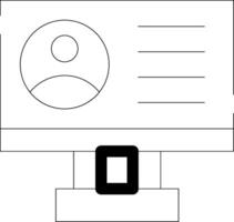 conception d'icônes créatives de profil vecteur