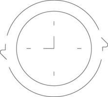 glyphe Couleur pente cercle vecteur