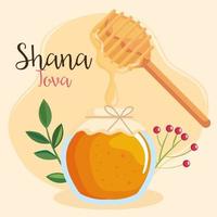 affiche de shana tova vecteur