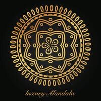 luxe mandala modèle arrière-plan, circulaire modèle vecteur conception