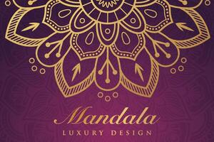 luxueux mandala modèle arrière-plan, luxe mandala invitation salutation carte conception, circulaire modèle vecteur conception,