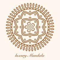 luxe mandala modèle arrière-plan, circulaire modèle vecteur conception