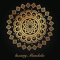 luxe mandala modèle arrière-plan, circulaire modèle vecteur conception