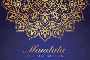 luxueux mandala modèle arrière-plan, luxe mandala invitation salutation carte conception, circulaire modèle vecteur conception,