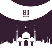 eid mubarak social médias poste, eid ul adha conception, saint journée islamique social médias Publier ou bannière, géométrique forme conception Contexte vecteur