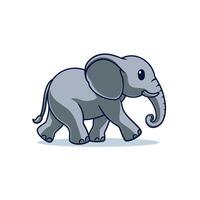 peu l'éléphant mignonne dessin animé vecteur