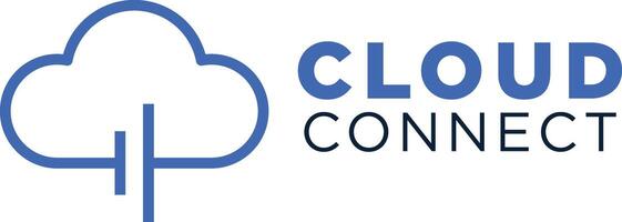 nuage relier logo conception modèle, vecteur illustration