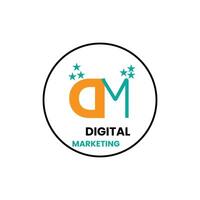 logo marketing numérique vecteur