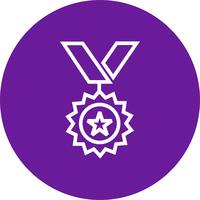 Médaille Icône Vector Illustration