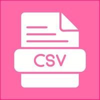 icône de vecteur csv