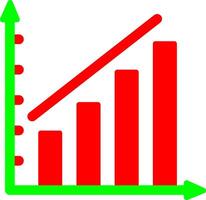 icône de vecteur de barre ascendante