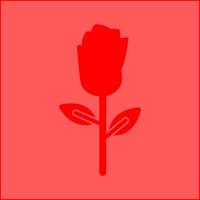 icône de vecteur de roses