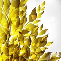 abstrait floral doré vecteur