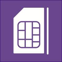 icône de vecteur de carte sim