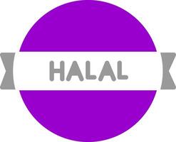 icône de vecteur autocollant halal