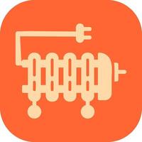 icône de vecteur de chauffage à l'huile