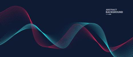 abstrait numérique avec des particules fluides. vecteur