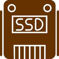 icône de vecteur ssd