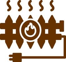 icône de vecteur de radiateur de chaleur
