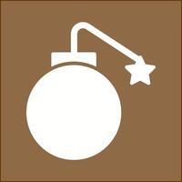 icône de vecteur de boule de canon qui explose