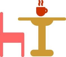 icône de vecteur de table à thé