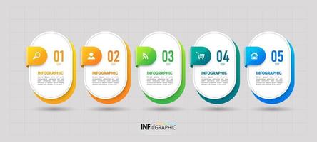 modèle de conception infographique d'entreprise vecteur