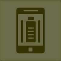 icône de vecteur de batterie mobile