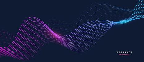 abstrait numérique avec des particules fluides. vecteur