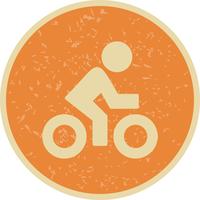 Illustration vectorielle icône de cycliste vecteur